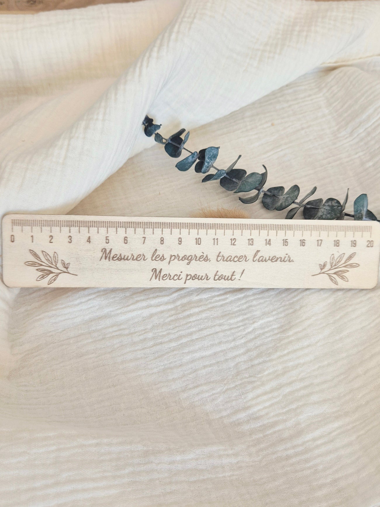 "Règle gravée" - Règle en bois personnalisée