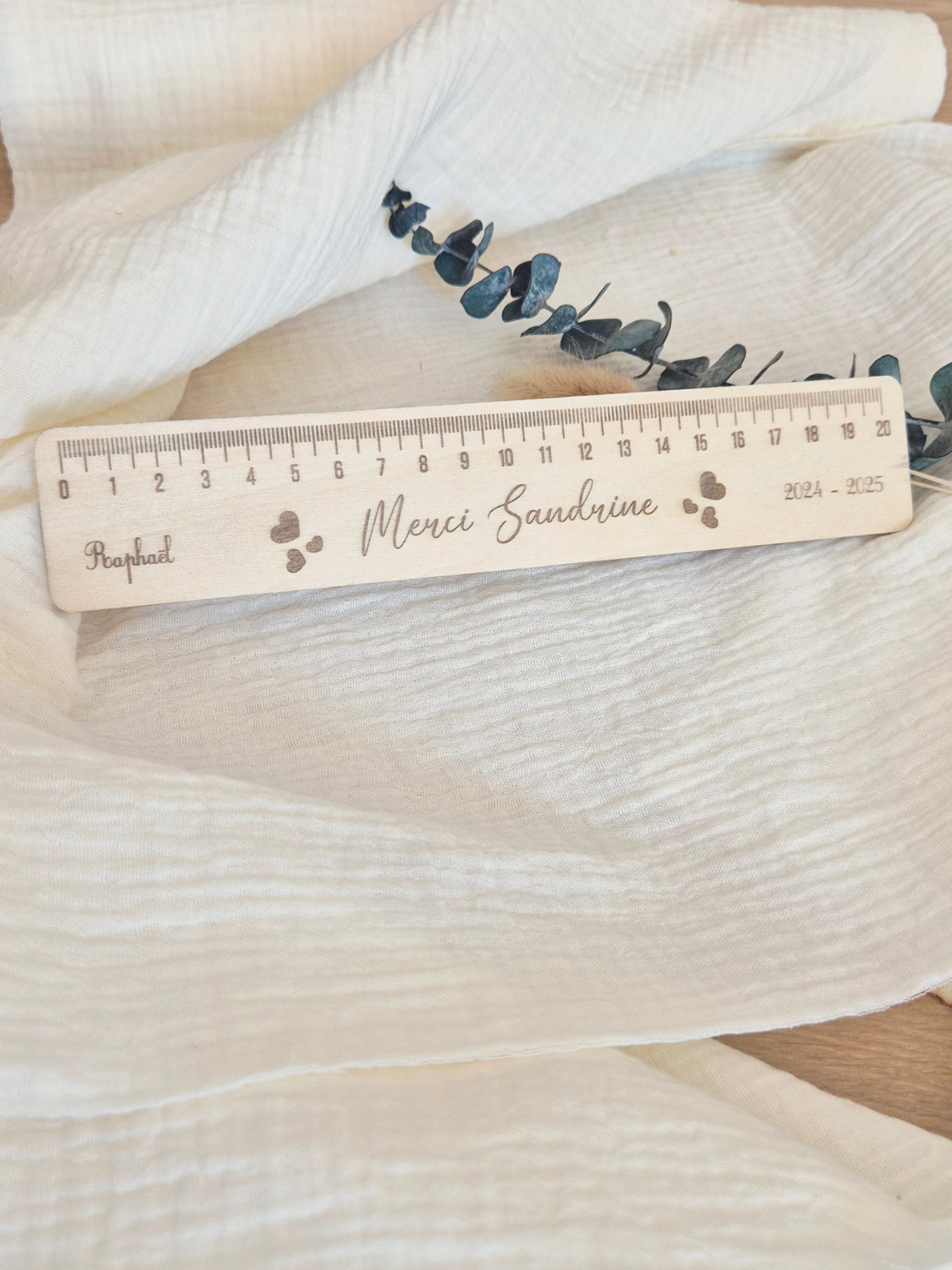 "Règle gravée" - Règle en bois personnalisée