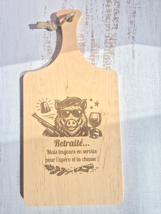 Planche à découper personnalisée en bois d’aulne