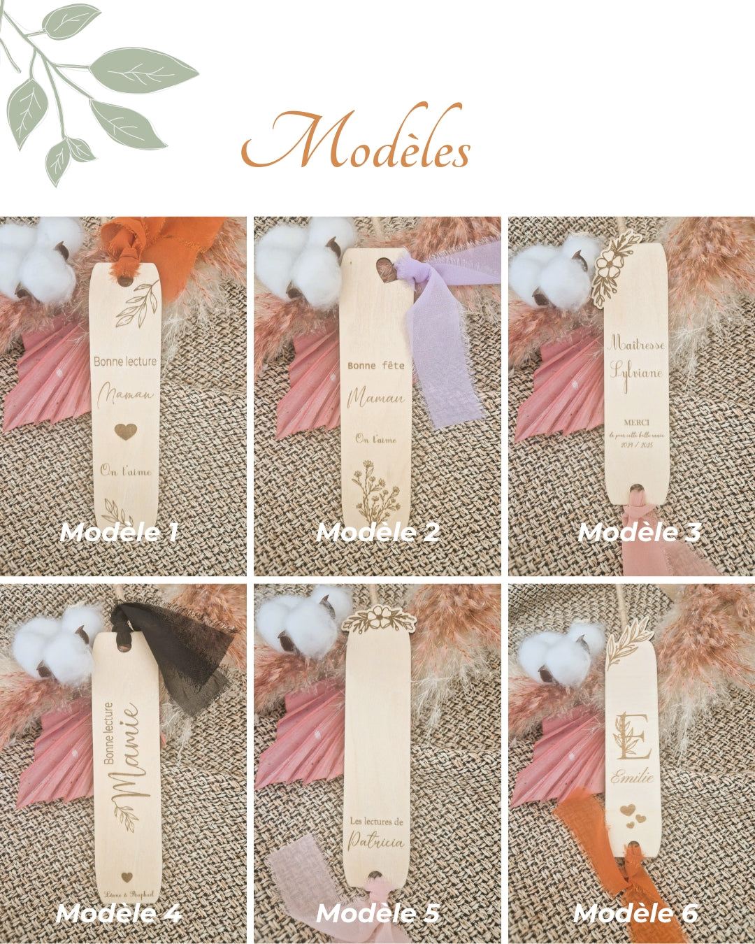 "Tendresse en Bois" - Marque-Page