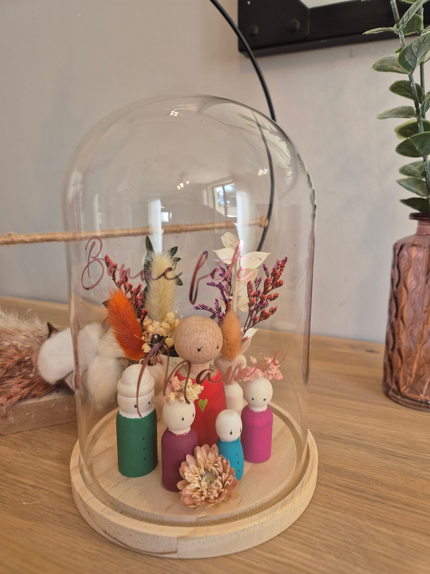 "Trésor de famille" - Cloche en verre