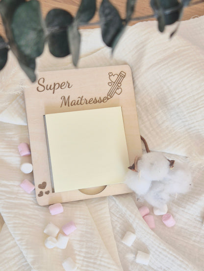 "Note d'attention" - Support post-it personnalisé