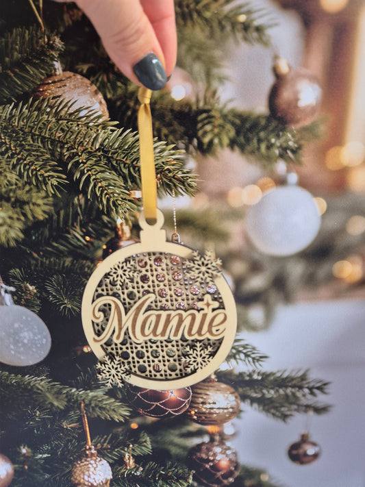 Boule de noël - Esprit cannage