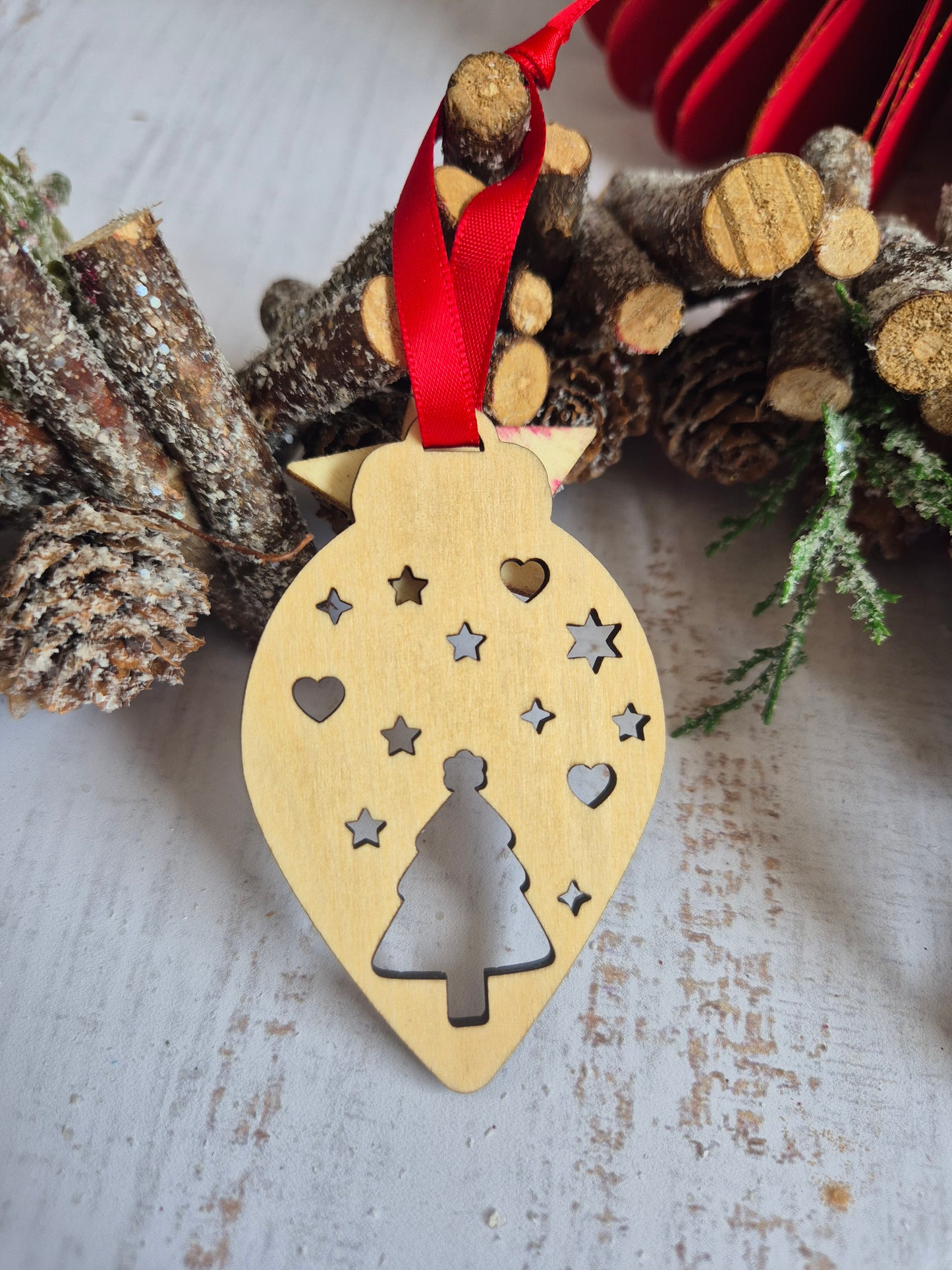 Boule de noël - " Goutte d'hiver"