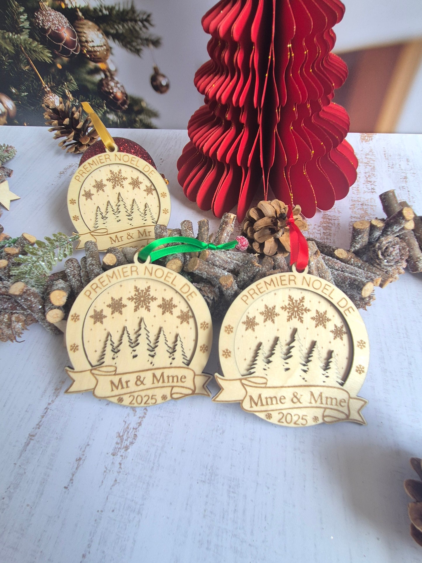 Boule de Noël - “Premier Noël Couple "