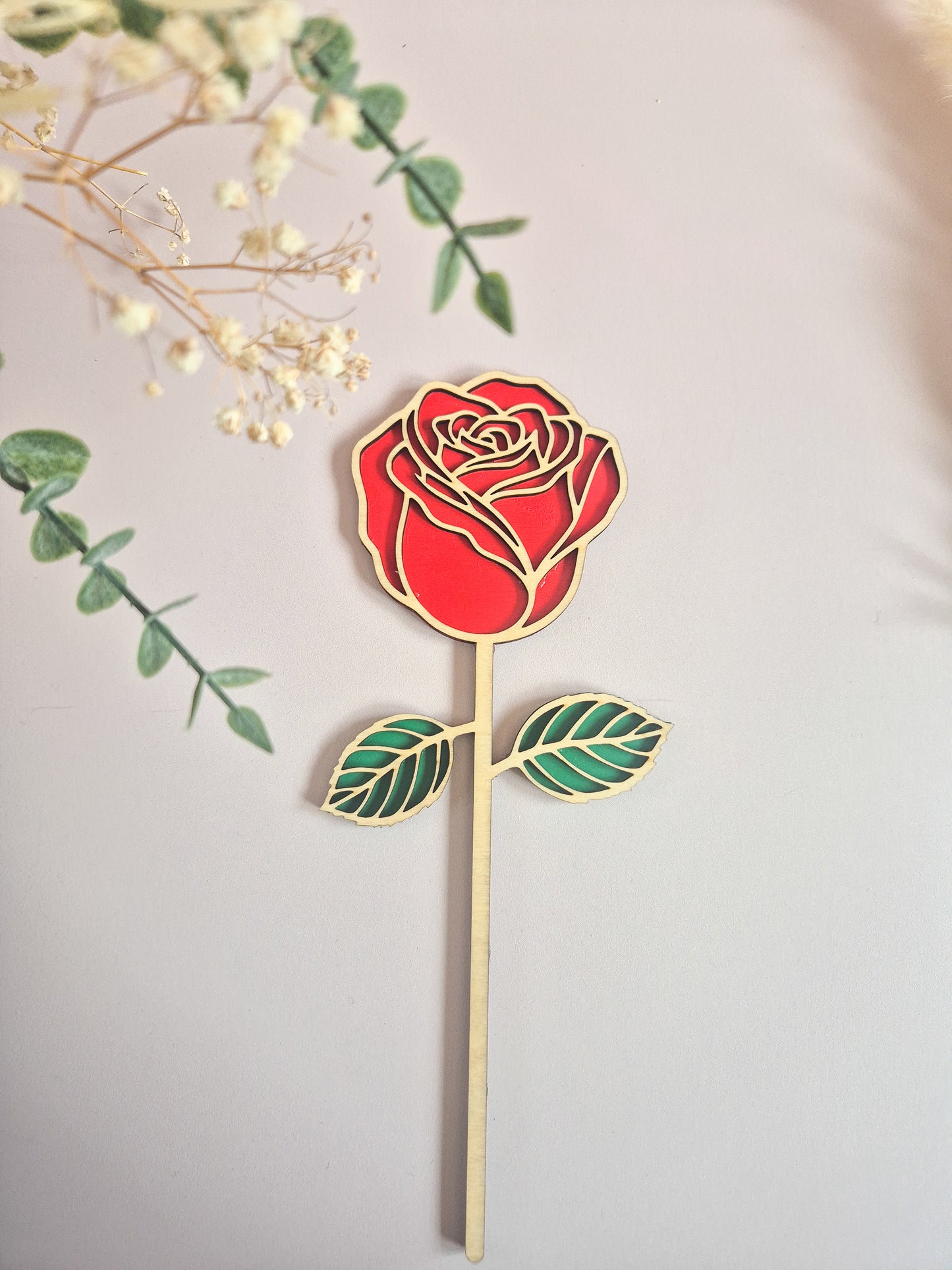 Collection Florale – Fleurs en bois faites main