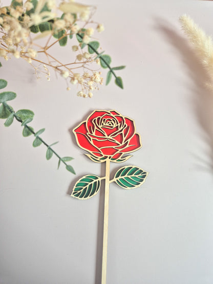Collection Florale – Fleurs en bois faites main