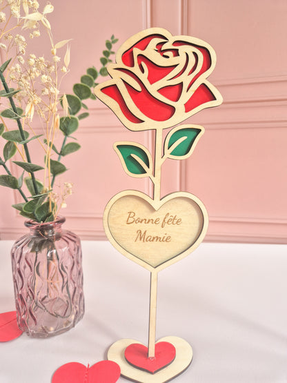 Rose d’Amour Éternel - Fait main