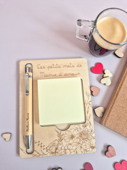 Mémo d’amour – Bloc-notes & stylo personnalisés
