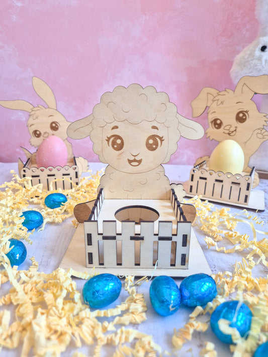 Les p’tits compagnons de Pâques - Support œuf de Pâques