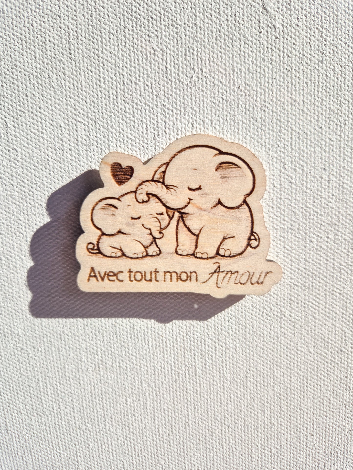 Mini magnet kawaii en bois – Collection douceur