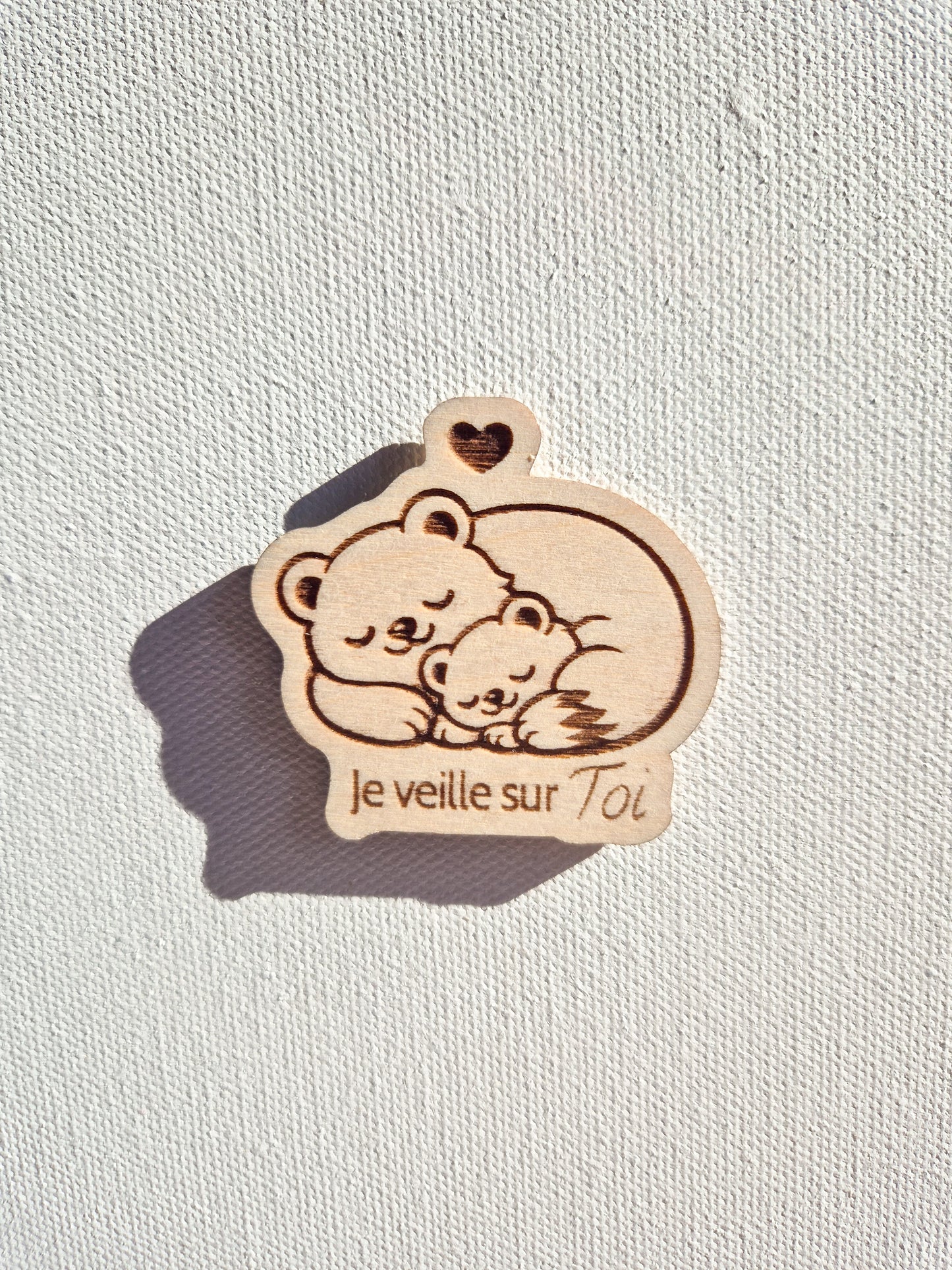 Mini magnet kawaii en bois – Collection douceur