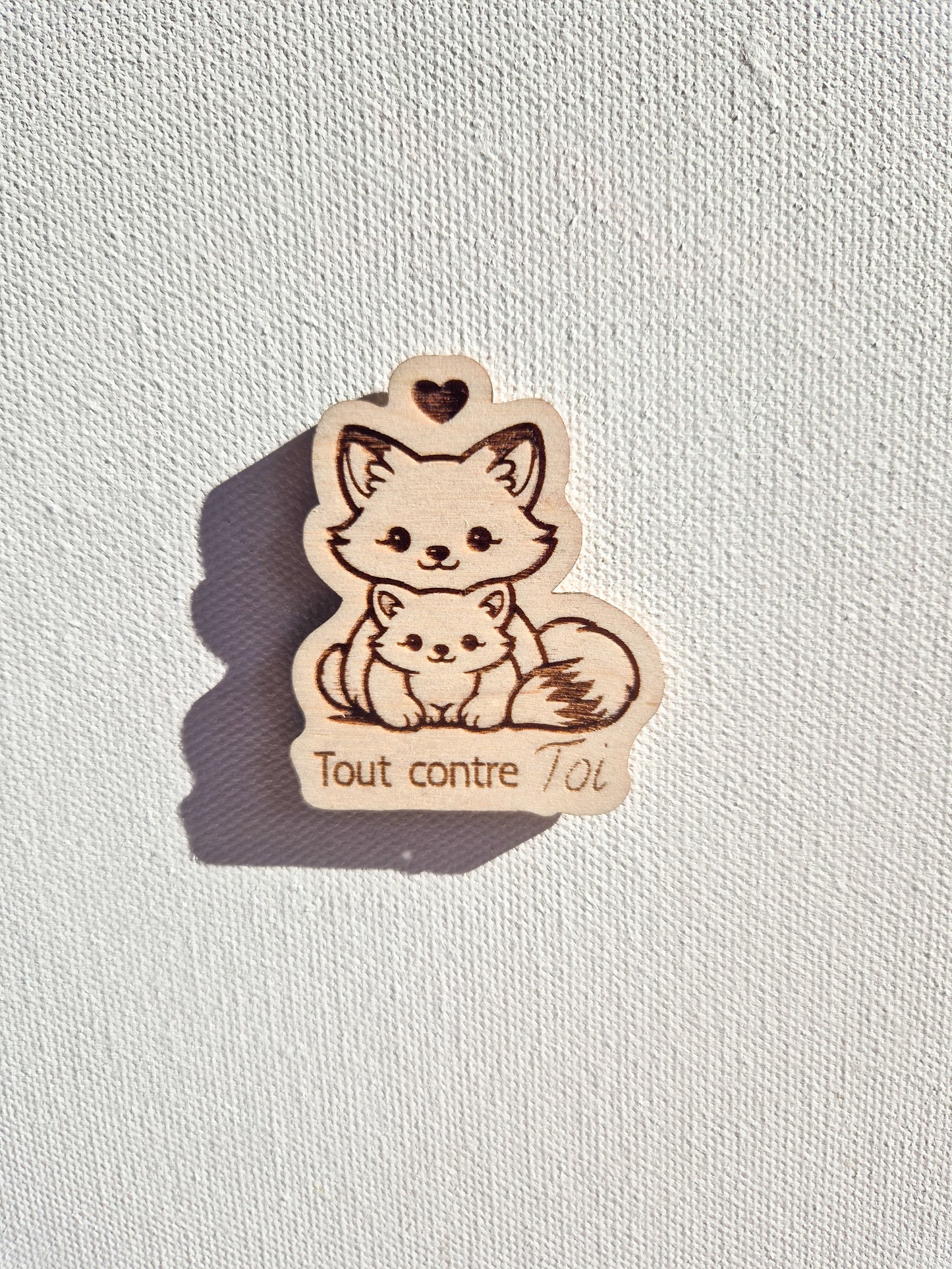 Mini magnet kawaii en bois – Collection douceur