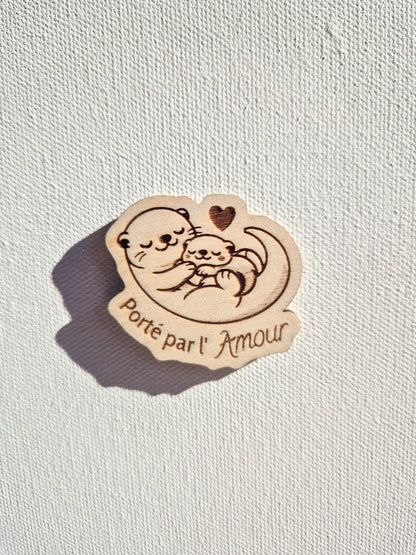 Mini magnet kawaii en bois – Collection douceur