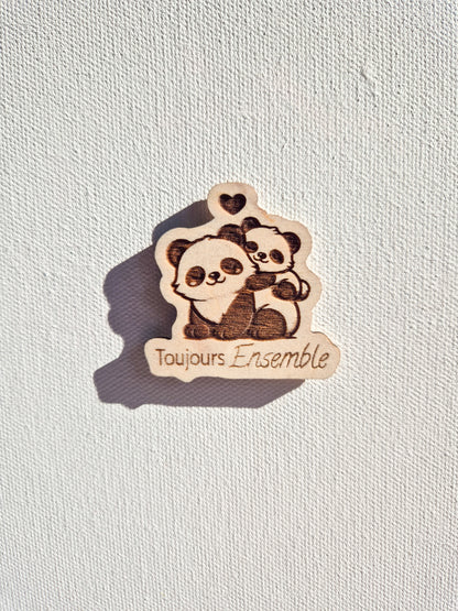 Mini magnet kawaii en bois – Collection douceur