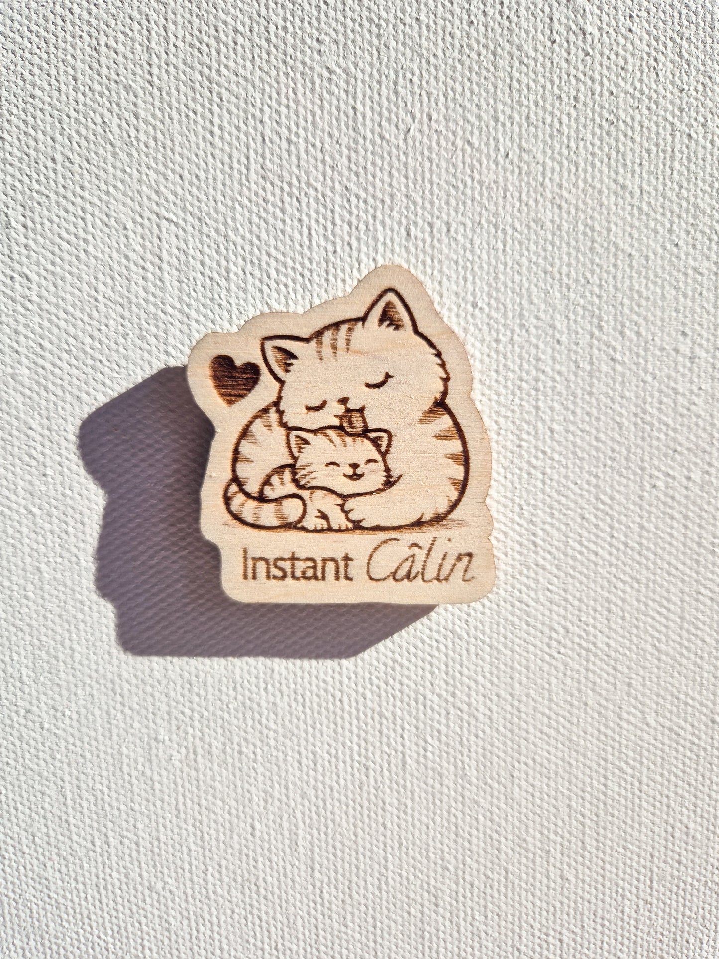 Mini magnet kawaii en bois – Collection douceur