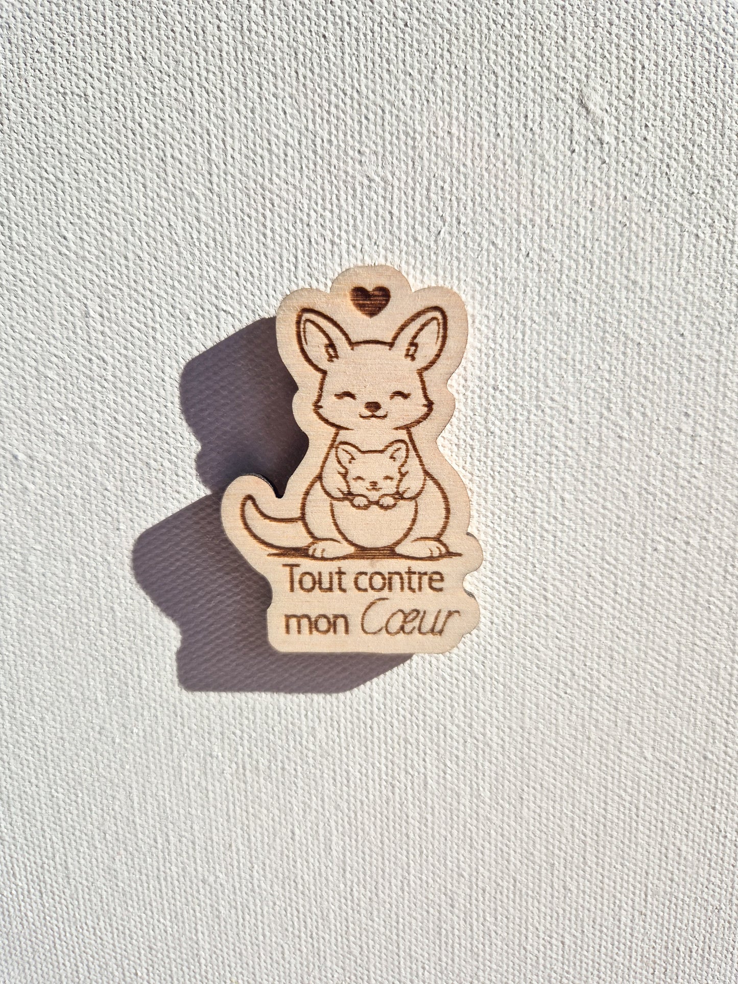Mini magnet kawaii en bois – Collection douceur