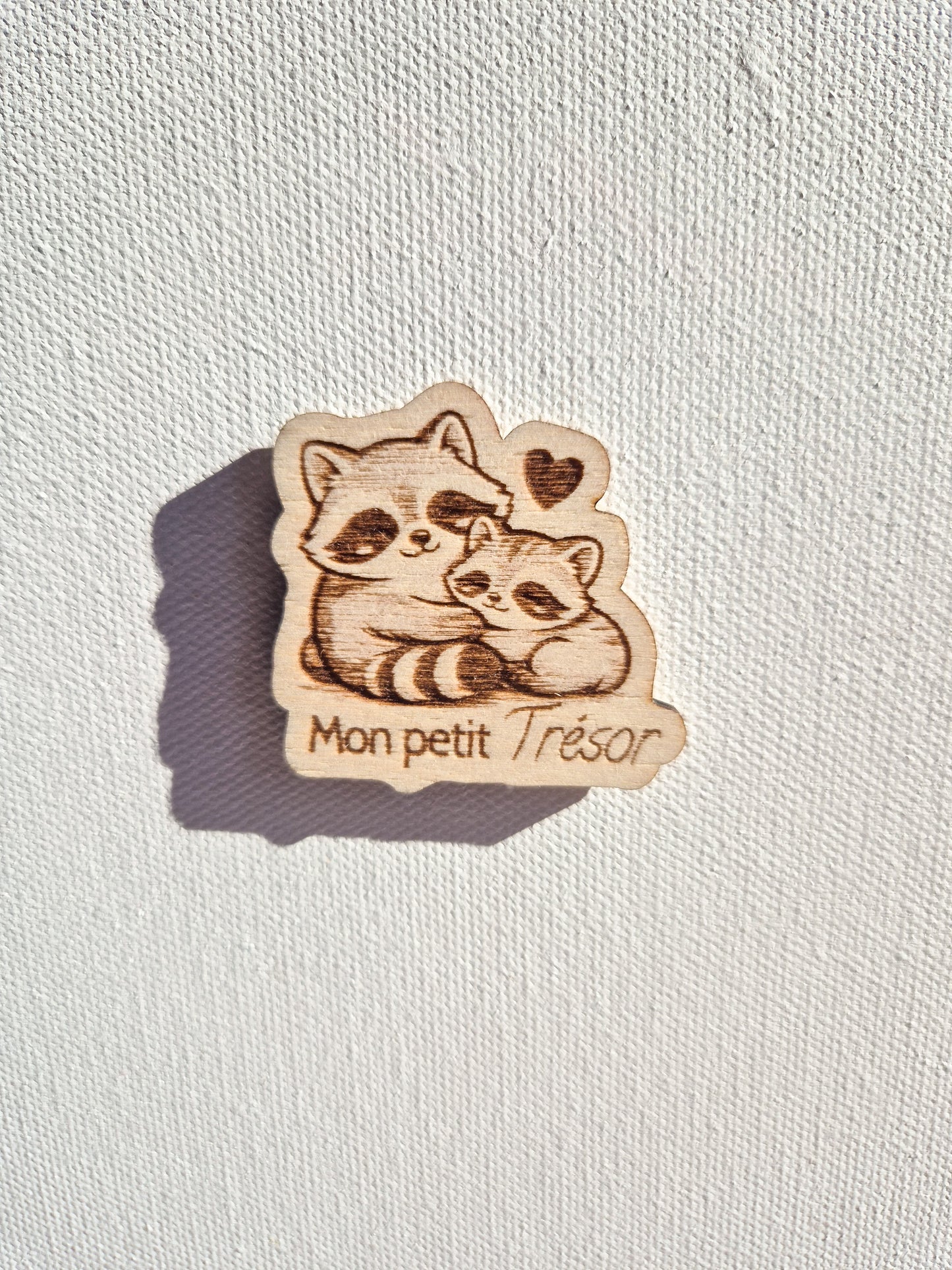 Mini magnet kawaii en bois – Collection douceur