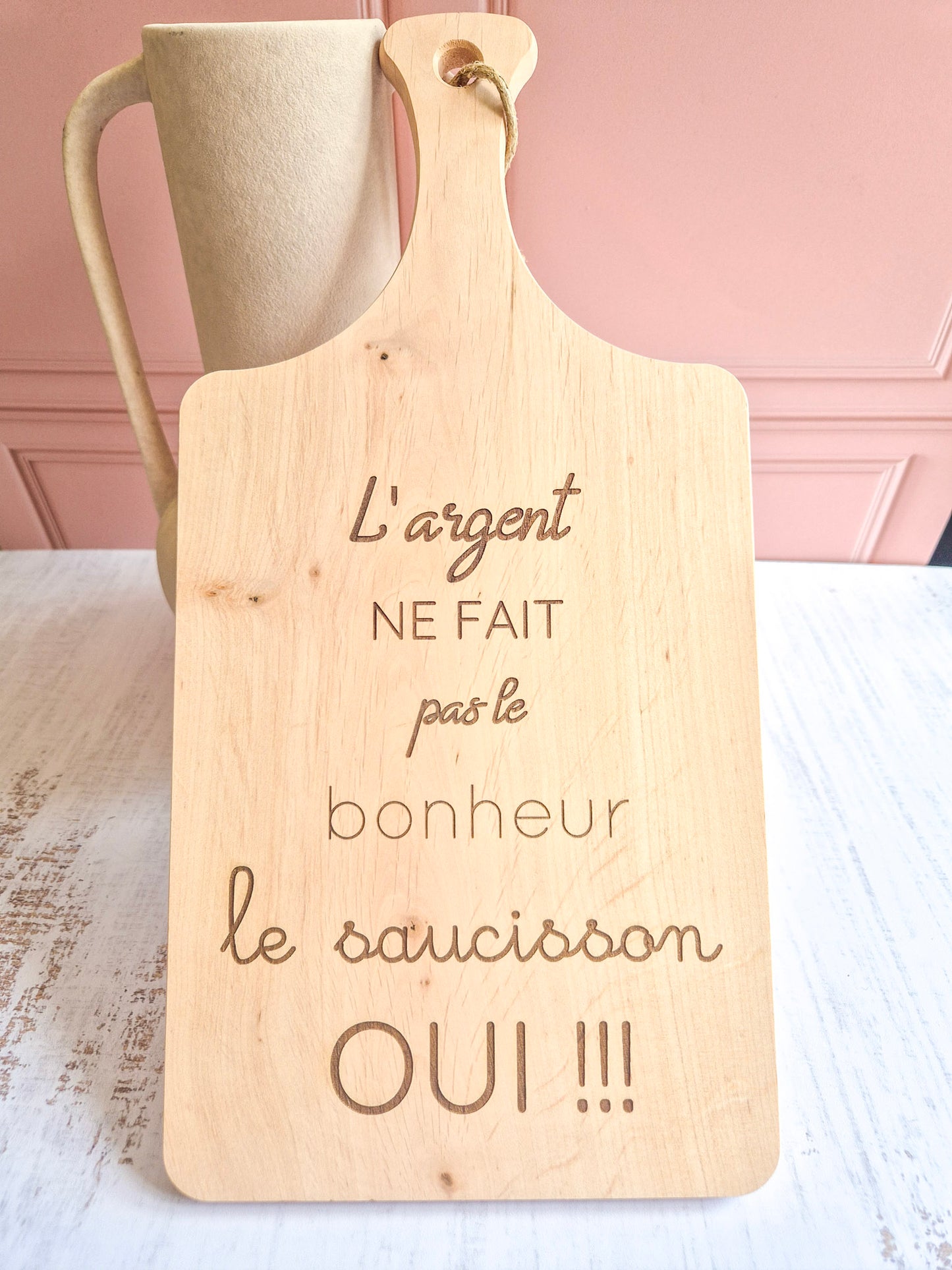Planche à découper personnalisée en bois d’aulne