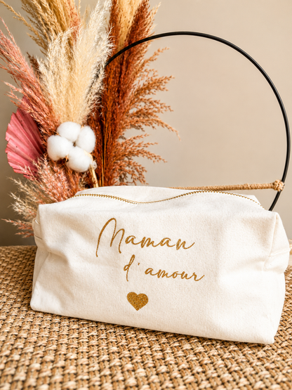 Trousse de toilette - "Maman d'amour"